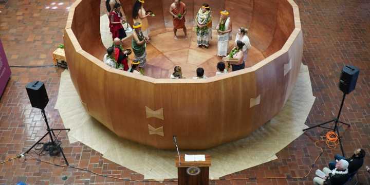 Large sculptural calabash art installation moves from Honolulu to Kapolei