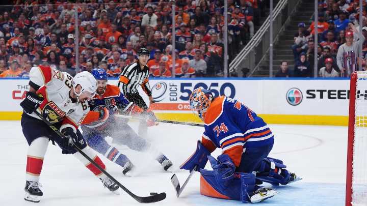 Brad Marchand scores in 2nd OT as Panthers beat Oilers in Game 2