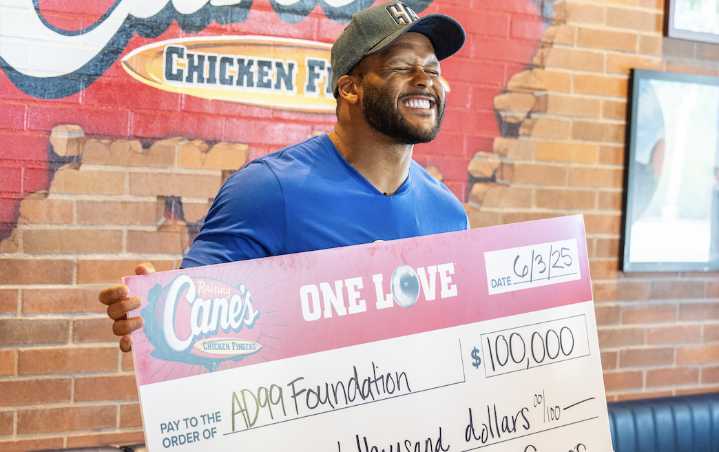 Raising Cane’s Makes $100K Donation to Aaron Donald Foundation