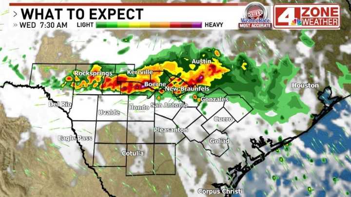 Could be a slow morning commute; Showers and thunderstorms in area Wednesday morning