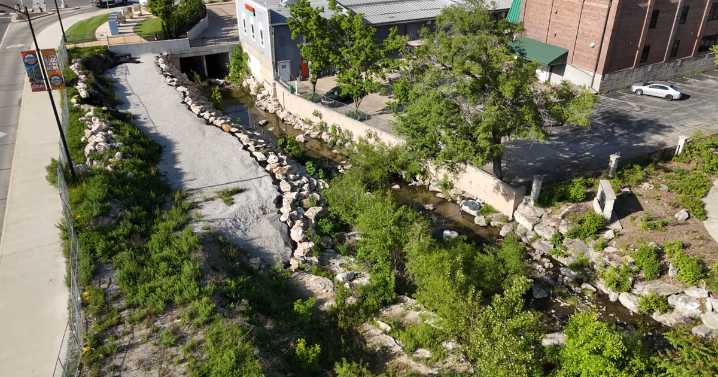 Bridge coming between Providence and Flat Branch Park