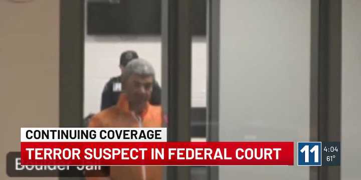 Suspect in Boulder terror attacks has first appearance in federal court