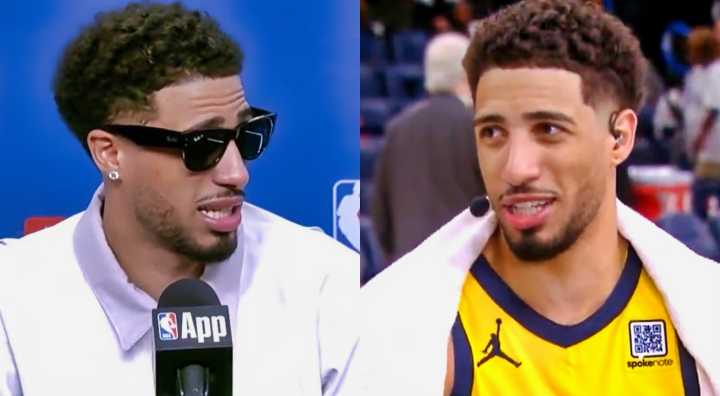 VIDEOS: NBA Fans Are Losing It Over Tyrese Haliburton’s Strange & Sudden Voice Changes During Multiple Interviews After Game One Of The NBA Finals