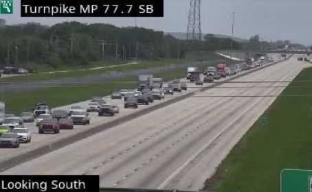 Multi-vehicle crash blocks traffic on Florida's Turnpike