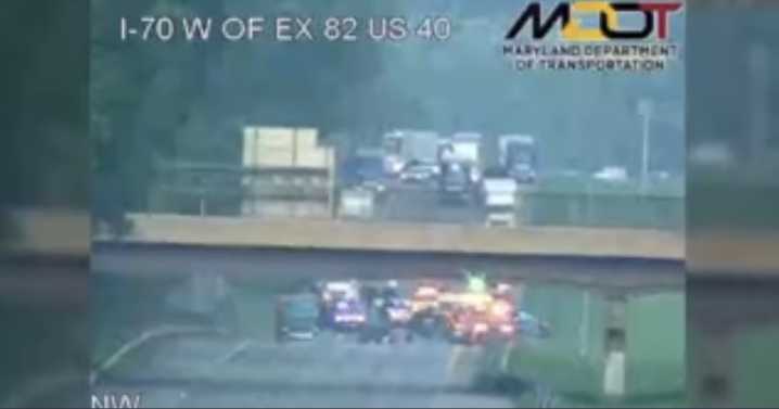 Tractor-trailer, pickup truck involved in deadly fiery crash on I
