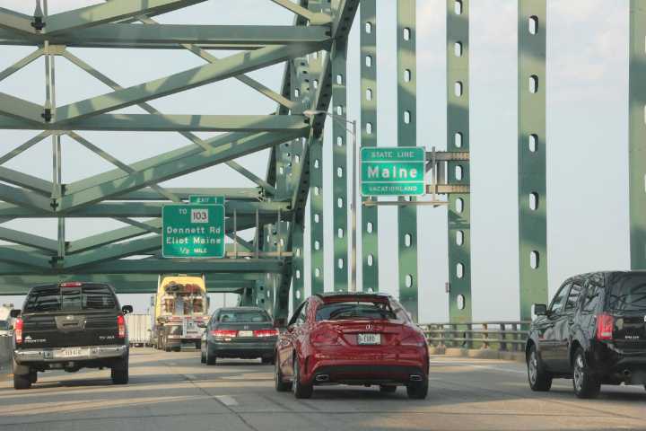 Man crashes on way to jump off the Maine