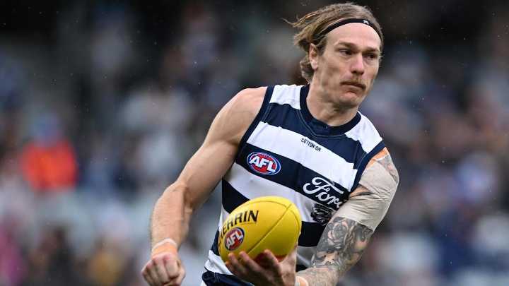 Geelong star defender in the clear over brutal bump