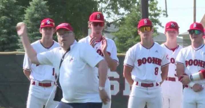 'He does everything:' Lifelong Iowa sports fan throws first pitch as he transitions to hospice