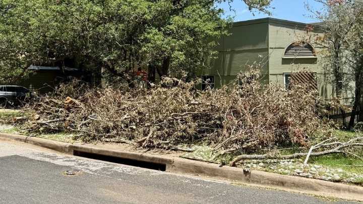950 tons of storm debris already collected after last week's "microburst"