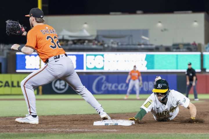 Cowser hits tiebreaking HR, Laureano has HR among 3 hits as Orioles beat Athletics 7