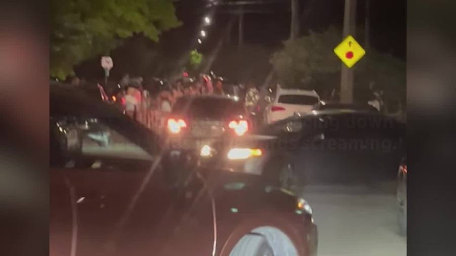 Watch: Residents called 911 for hours about crowds filling streets -