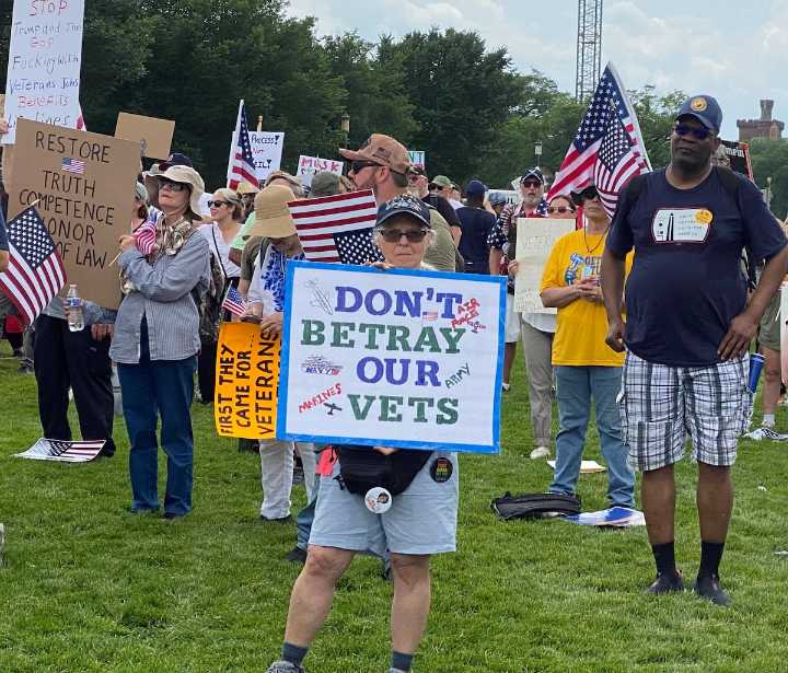‘Unite for Vets’ rally calls for Trump to abandon planned cuts at VA