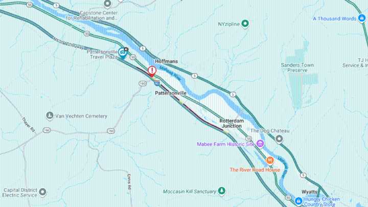 All lanes of Thruway Westbound closed to traffic near exit 26, details limited