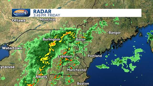 Severe thunderstorm warnings issued in central, western New Hampshire