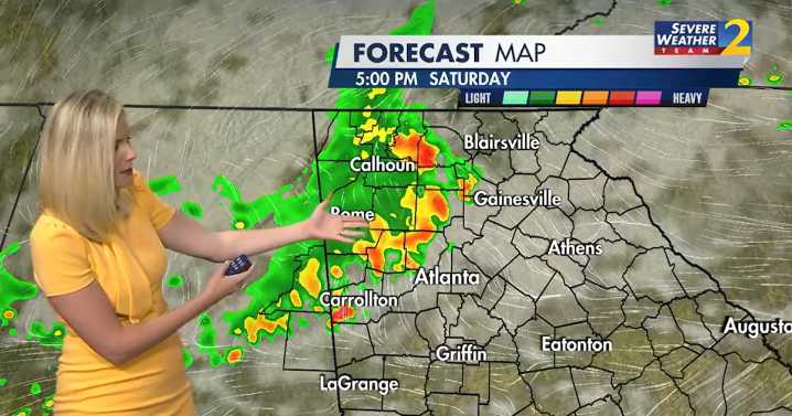 Strong, windy storms expected across metro Atlanta this weekend