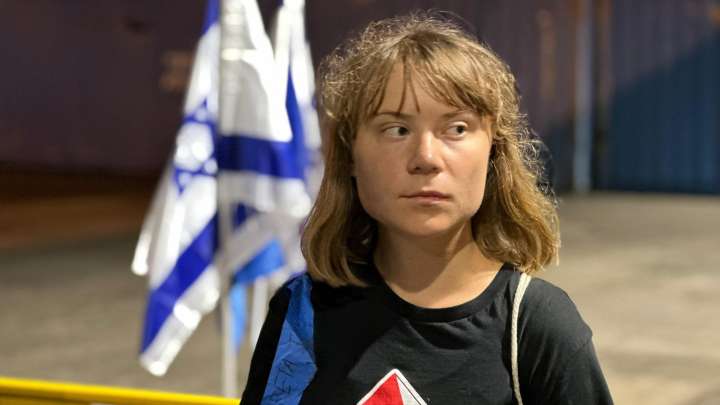 Greta Thunberg arrives on dry land & 'will be deported' after Israel seized ‘Freedom Flotilla’ stunt ship & twisted crew