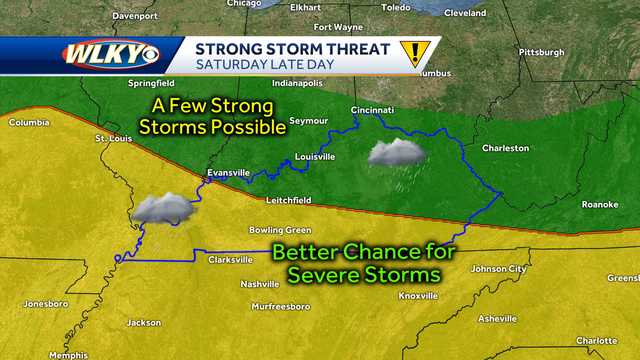 Impact weather: Heavy rainfall, more storms possible in Louisville region Saturday