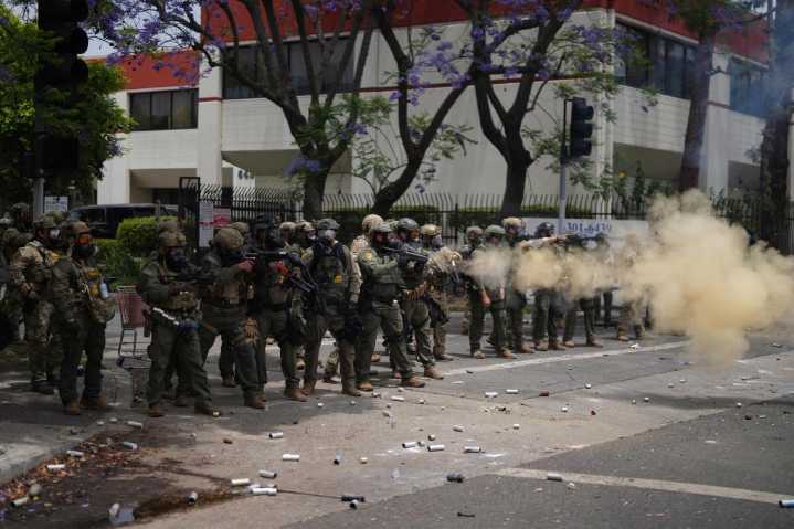 LA protesters, federal agents clash for 2nd day after raids