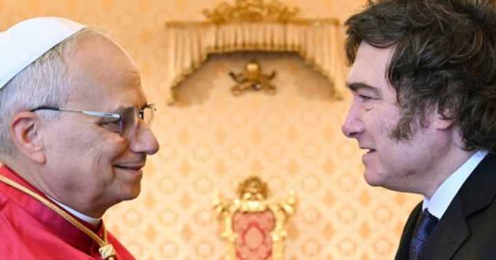 León XIV se reúne con Javier Milei en El Vaticano
