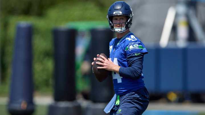 Seahawks' Mike Macdonald scoffs at notion Sam Darnold won't start