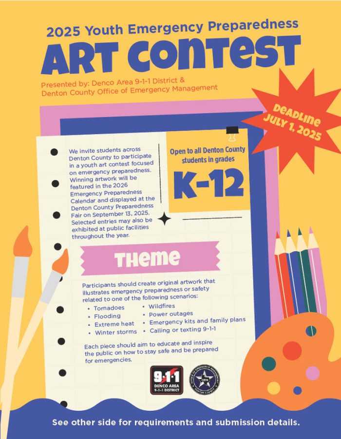 Denco 9-1-1, Denton County OEM to host local art competition