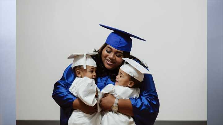 Single mom of twins earns high school diploma early in Indy