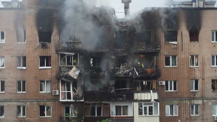 At least three dead in intense Russian bombing of Kharkiv