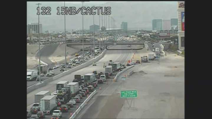 Police activity shuts down I-15 northbound in Las Vegas