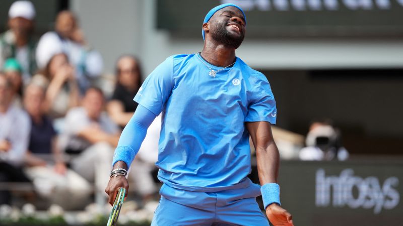 American Frances Tiafoe falls in quarterfinals at Roland Garros to Lorenzo Musetti