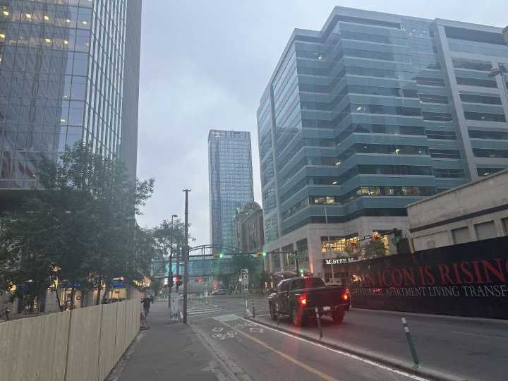 Hazy skies in Calgary with smokey air expected to linger through the weekend