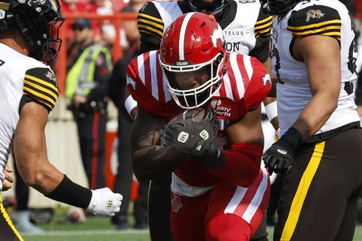 Stampeders down Tiger-Cats 38-26 in Calgary debut for quarterback Vernon Adams Jr.