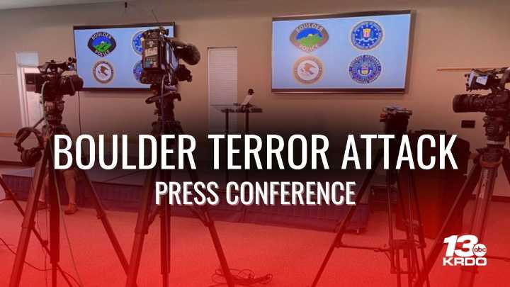 WATCH LIVE: Boulder Police Department, FBI give updates on Pearl Street terror attack