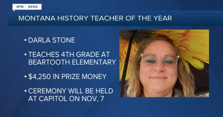 'Montana History Teacher of the Year' announced