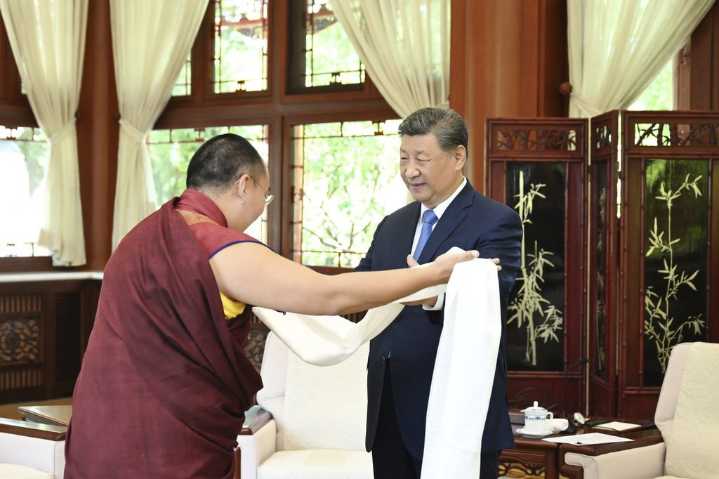 China’s Panchen Lama pledges loyalty to the Communist Party in a meeting with Xi