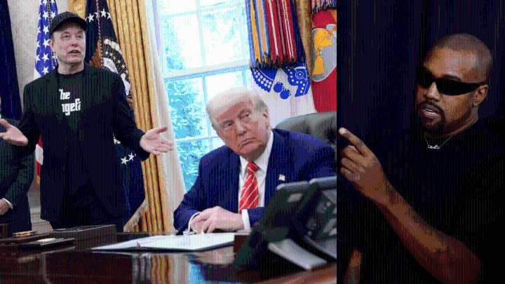 Kanye West Attempts To Mediate Donald Trump, Elon Musk Feud
