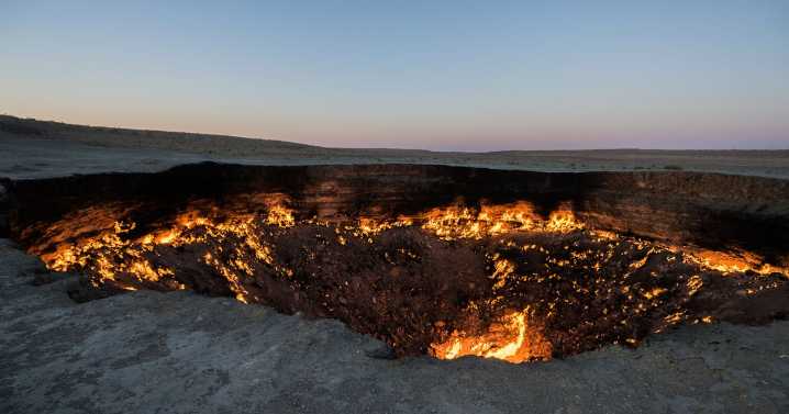 'Gateway to Hell' crater is finally closing after 50 years of the blaze burning non
