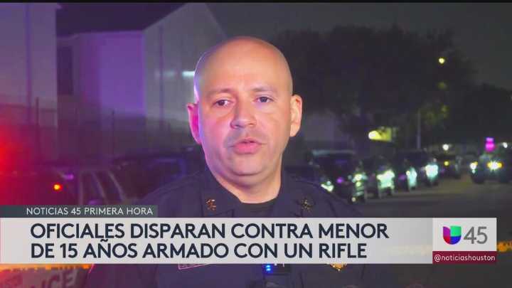 Policía de Houston balea a un adolescente durante un tiroteo violento, según informa el Departamento de Policía de Houston