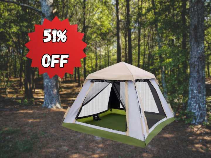 Target’s instant pop-up tent fits 4 people and its 51% off for a limited time