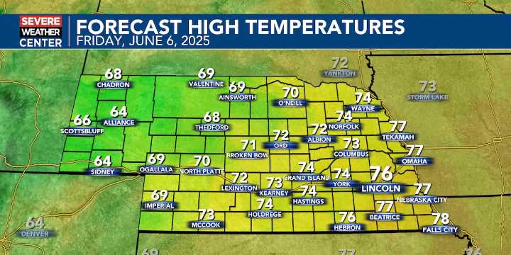 Friday Forecast: A little milder with hit and miss showers and storms