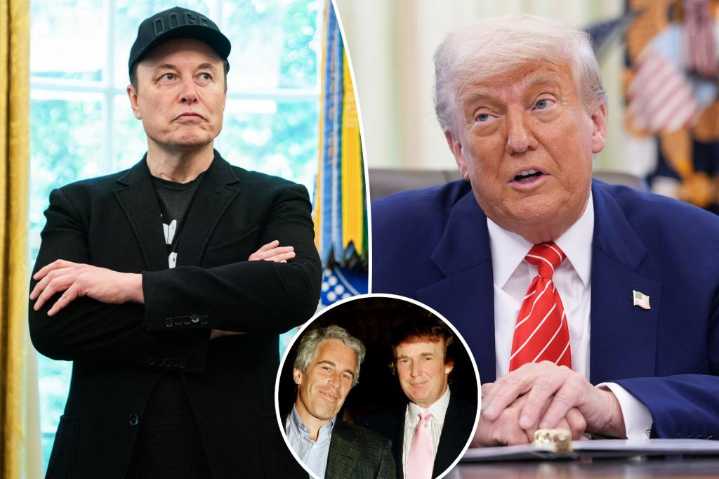Elon Musk makes bombshell claim that President Trump is in the Epstein files as feud explodes