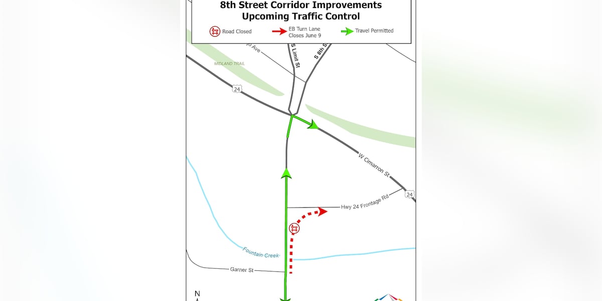Upcoming construction on 8th Street at Fountain Creek bridge