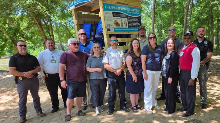 To keep kids safe, life jacket stations installed around…