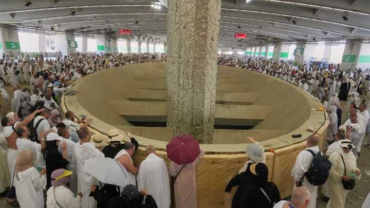 Symbolism and smiles during the stoning of the devil ritual at the Hajj