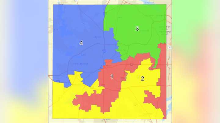Tarrant County Commissioners adopt controversial redistricting map