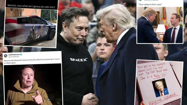 From ‘Mean Girl’ Trump to Musk leading a Russian coup - internet’s best reactions to the explosive Don v Elon clash