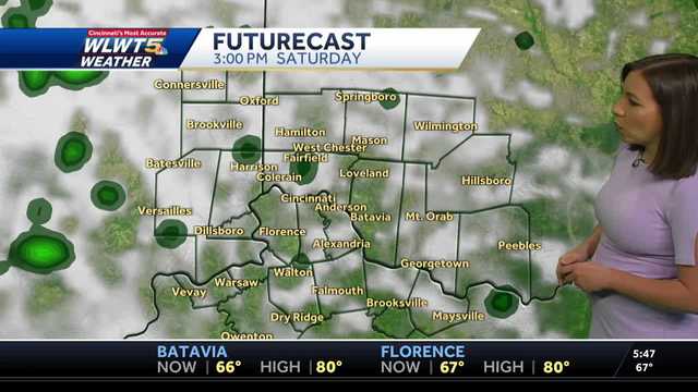 More showers and storms expected for Saturday in Cincinnati