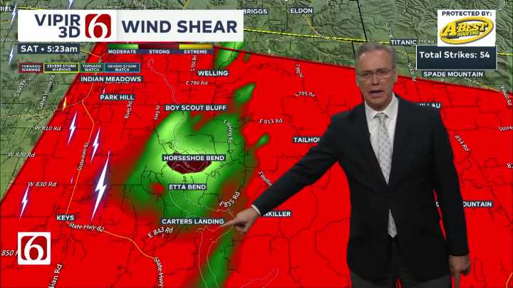 LIVE UPDATES: Tornado touches down near Horseshoe Bend; Tracking severe Oklahoma storms