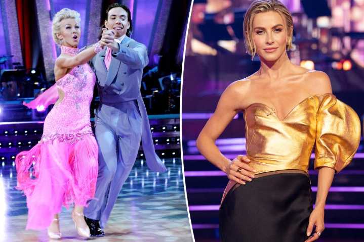 Julianne Hough's cyst burst on live 'Dancing with the Stars' taping