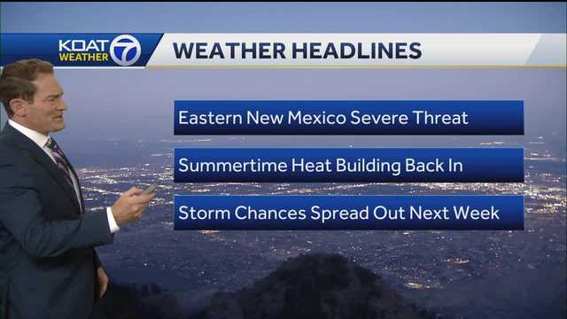 Significant severe weather threat in play for Eastern New Mexico with hail, wind and tornadoes possible