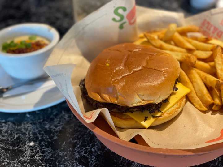 I ordered the cheapest burger meal at Applebee's, Chili's, and TGI Friday's